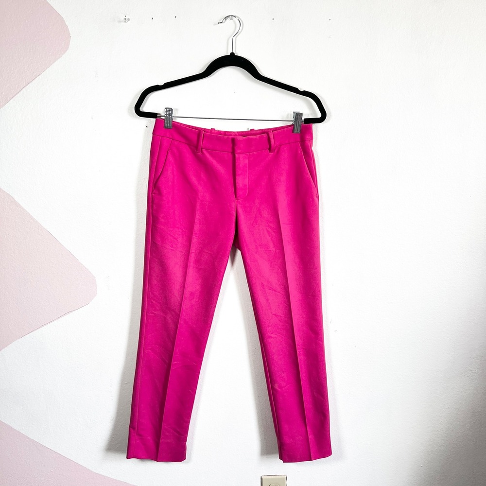 Zara‎ Pink Trousers Sz Small Tailored Work Career Preppy